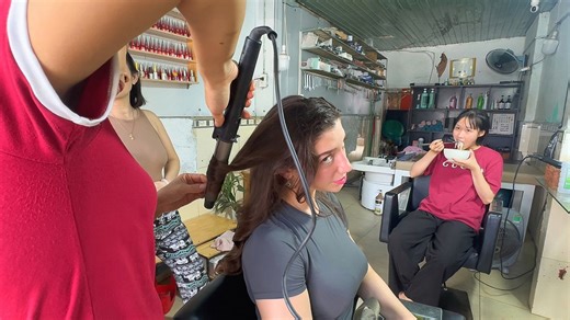 I do my makeup inside a working mechanic shop