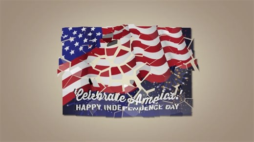 Independence Day, Flag, Symbol. Free Stock Video