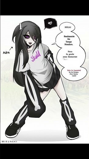 Asta Skully (Ese Esqueleto Común) #anime #creepypasta #cute #greenscreen #humor