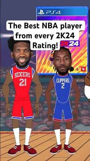 The Best NBA player from every NBA 2K24 Rating! #nba2k
