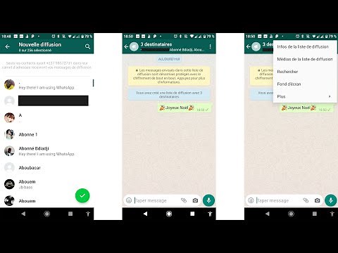 Comment envoyer un message simultanément à tout son contact sur WhatsApp