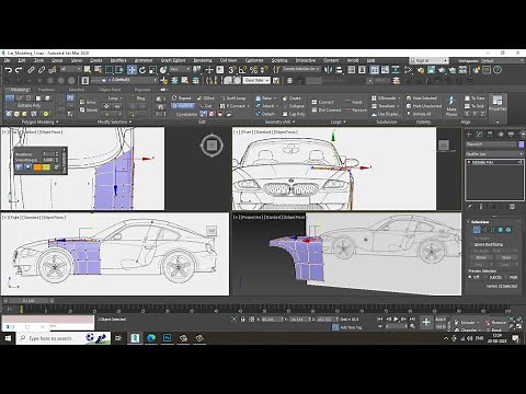 3dsmax Tutorials, Learn 3D Modeling a Car from Scratch in 3dsmax. ( Part 1)