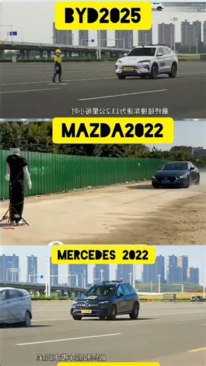 Mercedes vs Mazda vs BYD: The Result is SHOCKING! 😱 (AEB Test)"