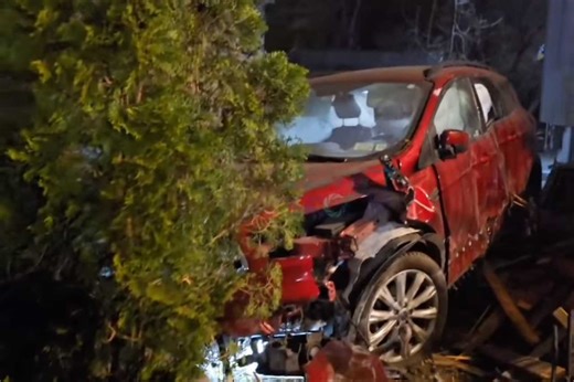 Vehicle Slams Into House, Parked Cars In Spring Valley