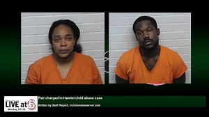Live at 5 (Monday, 3/31/25) - Pair charged in Hamlet child abuse case - Cobb named Richmond County Chamber Volunteer of the Year - Raiders sweep Vikings to reenter win column | Richmond Observer
