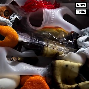 This garbage can compacts your trash so you can save trips to the dumpster | NowThis Earth