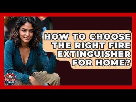 How To Choose The Right Fire Extinguisher For Home? - Your Emergency Planner