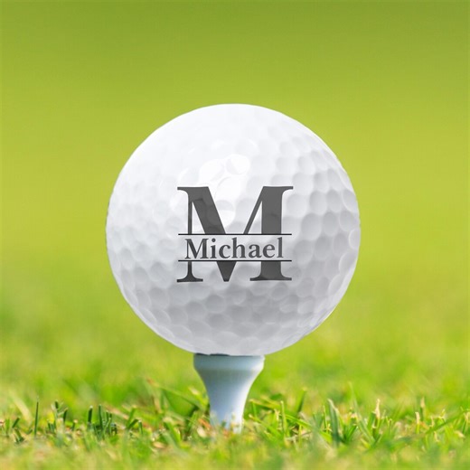 Custom Golf Balls – Personalized Monogram Name & Initial Printed, for Him, Father, Boyfriend, Groomsmen - Etsy