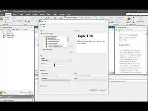 Creating a basic project using MadCap Flare