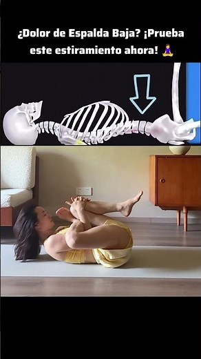 El mejor ejercicio para aliviar el dolor lumbar en casa 🙌