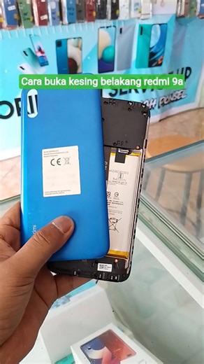 cara buka Backcover belakang redmi 9a