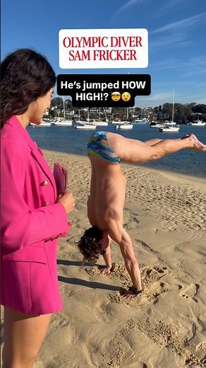 You wouldn’t believe how Olympian Sam Fricker got into diving...😏😅 #olympics #diving #interview