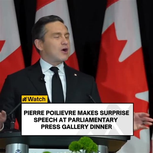 United Conservative Movement on Instagram: "Pierre Poilievre makes surprise speech at the Ottawa Press Gallery Dinner."