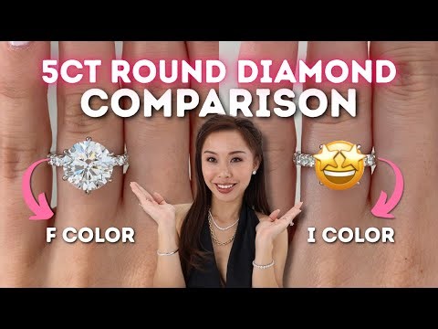 5ct Round Diamond Wedding Ring Set Comparison - 15 Year Upgrade