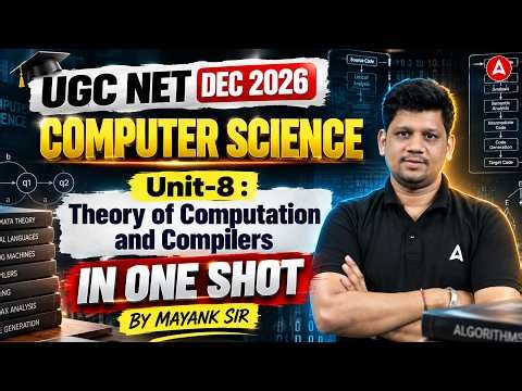 Theory of Computation and Compilers | UGC NET Dec 2026 | Unit 8 One Shot