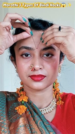 3 types marathi bindi hacks✨😱 #shortvideo #shorts #youtubeshorts #bindihack #viral