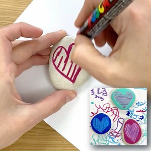 79K views · 792 reactions | One of my FAVORITE heart rock painting...