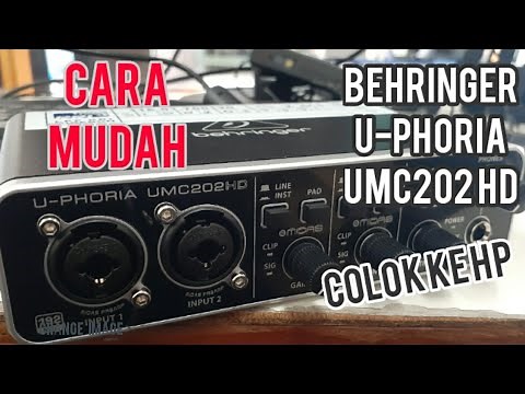 Behringer U-PHORIA UMC202 HD Tutorial Directly to Samsung A20 HP Via OTG
