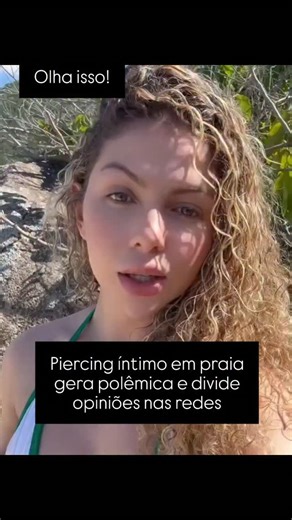 PORTAL da ÚNICA on Instagram: "Piercing íntimo em praia gera polêmica e divide opiniões nas redes O que seria um dia comum em uma praia pública virou debate nas redes sociais após uma discussão envolvendo a influenciadora Dani Motta. Ela foi confrontada por outra banhista, que teria pedido sua retirada do local por se sentir incomodada com um piercing íntimo supostamente visível sob o biquíni. Segundo relatos, a mulher alegou constrangimento, especialmente pela presença de crianças e famílias, e