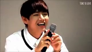 taehyung’s reaction when armys sang “hold me tight” the first song he wrote, composed, and produced he literally couldn’t stop smiling