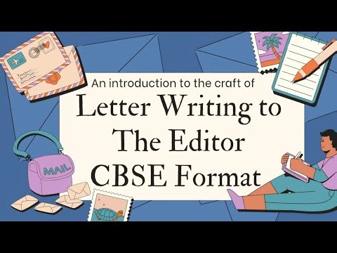 Letter to an Editor CBSE format #formal letter #cbse