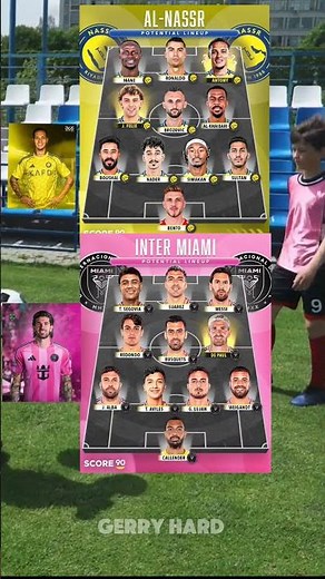 Which is the better team, Ronaldo’s Al-Nassr or Messi’s Inter Miami? 🤔⚔️