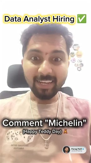 Parag Patil on Instagram: "💬 Comment “Data Analyst” to get details in DM 📩 🚀 Hiring: Data Analyst @ Michelin ☁️ Azure Data Engineering & BI 🛠 ETL/ELT (ADF) | Databricks | PySpark | SQL 📊 Power BI | Data Warehousing | Data Quality & Governance ⏳ Apply before March 23, 2026 📩 Apply via link in bio 👉 Follow for daily job updates [job, job opportunity, data analyst, michelin, azure, data engineering, power bi, databricks, pyspark, sql, etl, bi jobs, analytics jobs, it jobs, job alert] #dataan