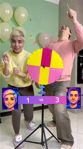This spin did me dirty…did you see that?👀😞#tiktok #challenge #familygames #gameshorts #partygames