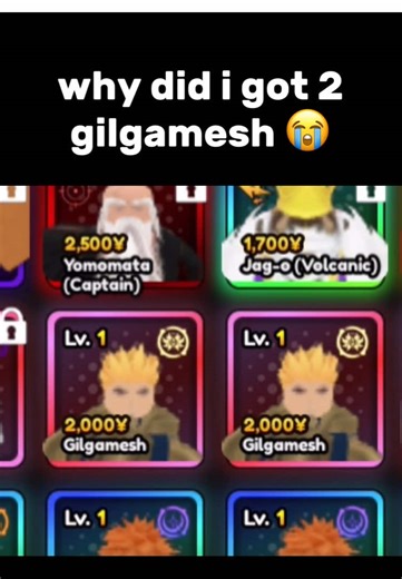 How to Obtain and Evolve Gilgamesh in Roblox