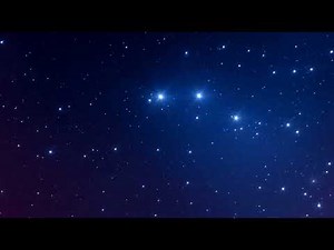 Abstract Blue Twinkling Stars with Night Sky Glow Seamless Motion Background Loop 4K 60FPS