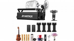 Watch ATOMSTACK R3 Pro Laser Rotary Roller for S10 Pro A5 Pro on Amazon Live