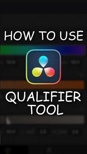 How to use QUALIFIER TOOL in Davinci Resolve!🤝😮‍💨🧑‍💻 #davinciresolve #colorgrading