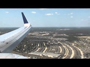 United (Continental Airlines) - Landing Houston George Bush Intercontinental Airport B737-900