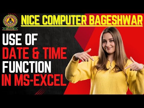 👉 Excel DATEDIF TODAY NOW DATE Formula | Age Calculation in Hindi | NICE COMPUTER BAGESHWAR