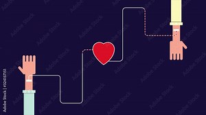 Blood donation campaign concept - 2d animation video clip.