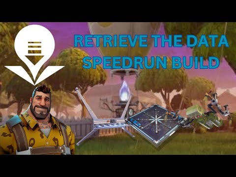 Fortnite STW Retrieve The Data SPEEDRUN Build SOLO! Easy Defense for High Power Level!