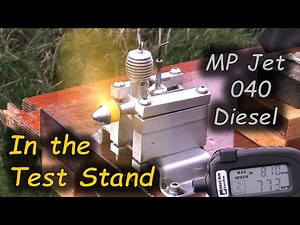 MP Jet 040 (0.6cc) Diesel Engine - Review & in the Test Stand