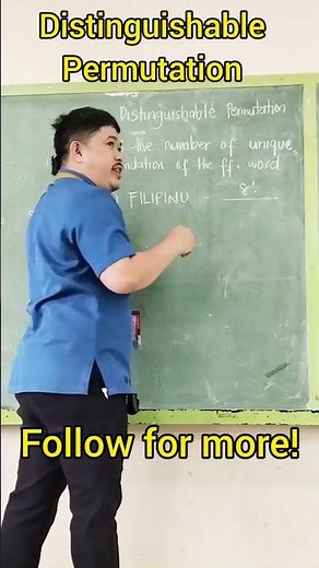 Distinguishable permutation #maths #grade10