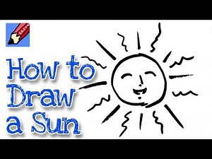 How to draw a Brilliant Sun real easy | Step by Step with Easy - Spoken Instructions