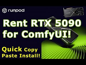 How to Rent a 5090 RTX Server with ComfyUI on RunPod - One Command Install