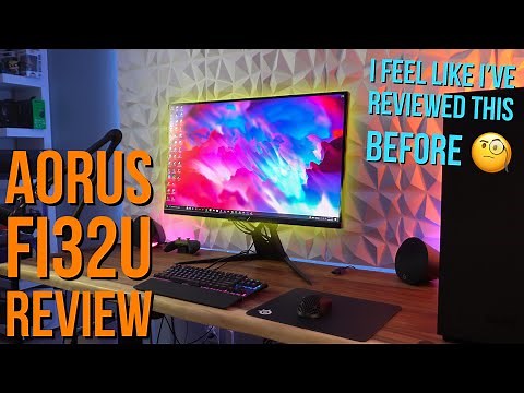 Aorus FI32U 4K Monitor Review with M32U Comparison!