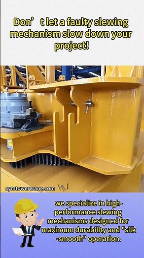 Smooth & Powerful: Tower Crane Slewing Mechanism In Action