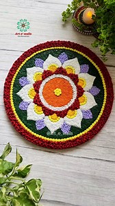 Pookalam❤️ Onam Special.. Tried the floral arrangement using clay on mdf.. This is one of my favorites 😍 Pookalam is an intricate and colourful arrangement of flowers laid on the floor. Tradition of decorating Pookalam is extremely popular in Kerala and is followed as a ritual in every household during ten-day-long Onam celebrations. Wish u Happy Onam We were in Kerala for 2 years and pookalams during Onam were something that stayed in my heart.. ever since wished to create one.. and finally..I