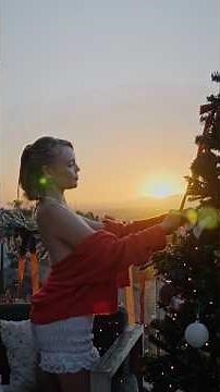 Govee Christmas string lights made this setup way easier & prettier♥️✨#goveechristmaslights ‪@GOVEE‬