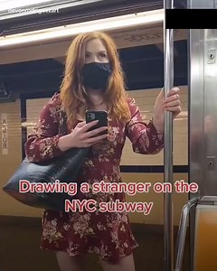 This artists draws portraits of strangers on the subway! | Inspire