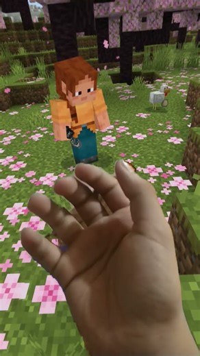 playing minecraft vr belike