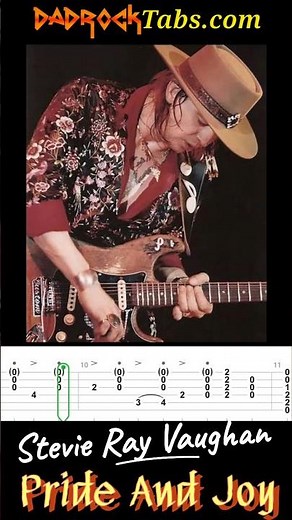 Pride And Joy Stevie Ray Vaughan #learnguitar #guitartutorial #guitartabs #guitar #howto #srv #blues