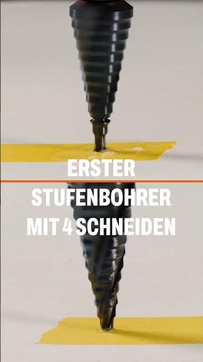 "Turbo Spitze" - sicher & sauberes anbhoren | Stufenbohrer 4 Schneiden | BTI by BERNER #bohrer