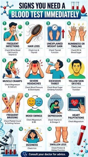 14 Signs You Need a Blood Test ASAP 🚨 Don’t Ignore These Warning Signals