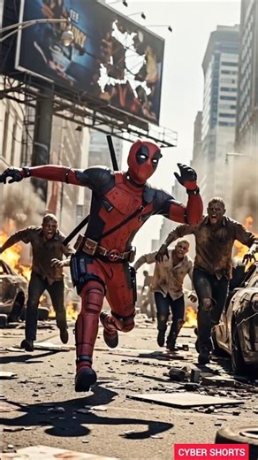 deatpool vs zombies #shorts #deatpool #zombies